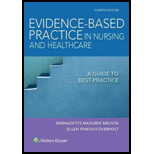 Evidence Based Practice in Nursing and Healthcare   With thePoint Access 4TH 19 Edition, by Bernadette Mazurek Melnyk and Ellen Fineout Overholt - ISBN 9781496384539