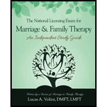National Licensing Exam for Marriage and Family Therapy 15 Edition, by Lucas A Volini - ISBN 9780692537114