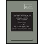 Constitutional Law Cases Comments and Questions 13TH 19 Edition, by Jesse H Choper Michael C Dorf and Richard H Fallon - ISBN 9781642422504
