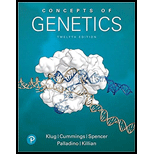 Concepts of Genetics   With Modified Mastering Access 12TH 19 Edition, by W Klug M Cummings C Spencer M Palladino and D Killian - ISBN 9780135194171