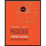 Precalculus A Prelude to Calculus Looseleaf   With Access 3RD 17 Edition, by Sheldon Axler - ISBN 9781119446804