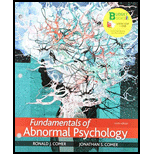 Fundamentals of Abnormal Psychology   With Access Looseleaf 9TH 19 Edition, by Ronald J Comer and Jonathan S Comer - ISBN 9781319251277