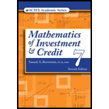 Mathematics of Investment and Credit 7TH 17 Edition, by Samuel A Broverman - ISBN 9781635882216