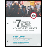 7 Habits of Highly Effective College Students Looseleaf 2ND 19 Edition, by Sean Covey - ISBN 9781936111886