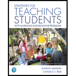 Strategies for Teaching Students with Learning and Behavior Problems   Text Only 10TH 20 Edition, by Sharon R Vaughn and Candace S Bos - ISBN 9780134792019