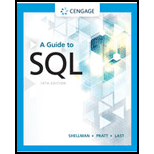 Guide to SQL 10TH 21 Edition, by Mark Shellman Philip J Pratt and Mary Z Last - ISBN 9780357361689
