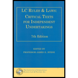 LC Rules and Laws Critical Texts for Independent Undertakings 7TH 18 Edition, by James E Byrne - ISBN 9781888870725