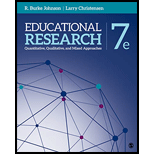 Educational Research Quantitative Qualitative and Mixed Approaches 7TH 20 Edition, by R Burke Johnson and Larry B Christensen - ISBN 9781544337838