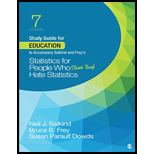 Statistics for People Who (Think They) Hate Statistics - Education Study Guide by Neil J. Salkind, Bruce B. Frey and Susan Parault Dowds - ISBN 9781544395975