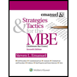 Strategies and Tactics for MBE 7TH 20 Edition, by Steven Emanuel - ISBN 9781543805727