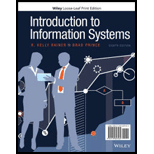 Introduction to Information Systems Looseleaf 8TH 20 Edition, by R Kelly Rainer and Brad Prince - ISBN 9781119607564