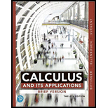 Calculus and Its Applications Brief   With MyLab Looseleaf 12TH 20 Edition, by Marvin L Bittinger Scott J Surgent and David J Ellenbogen - ISBN 9780135308004