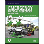 Emergency Medical Responder  With Access 11TH 19 Edition, by Chris Le Baudour J David Bergeron and Keith Wesley - ISBN 9780135746752