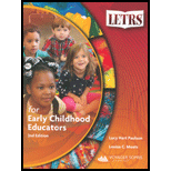 Letrs for Early Childhood Educators 2ND 18 Edition, by Lucy Hart Paulson and Louisa C Moats - ISBN 9781491629406
