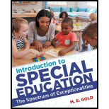 Introduction to Special Education 19 Edition, by Moniqueka E Gold - ISBN 9781945628580