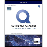 Q Skills for Success Level 4 Listening and Speaking   With Code 3RD 20 Edition, by Robert Freire - ISBN 9780194905169