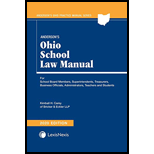 Andersons Ohio School Law Manual 2020 20 Edition, by Kimball H Carey - ISBN 9781522179870