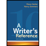 Writers Reference Spiral 10TH 21 Edition, by Diana Hacker and Nancy Sommers - ISBN 9781319169404