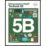 Dimensions Math 5B   Textbook 19 Edition, by Singapore Math - ISBN 9781947226135