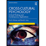 Cross Cultural Psychology Critical Thinking and Contemporary Applications 7TH 21 Edition, by Eric B Shiraev and David A Levy - ISBN 9780367199395