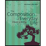 Composition of Everyday Life Brief Edition Custom Package 6TH 19 Edition, by John Mauk and John Metz - ISBN 9780357613740