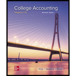 College Accounting Chapter 1 13 Looseleaf   With Access 16TH 21 Edition, by John Price M David Haddock and Michael Farina - ISBN 9781264254811