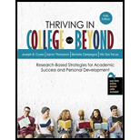Thriving in College and Beyond   Text Only 5TH 20 Edition, by Joseph B Cuseo - ISBN 9781524991999