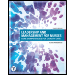 Leadership and Management for Nurses 4TH 20 Edition, by Anita Finkelman - ISBN 9780135764695