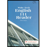 ENG 111 Reader Custom 3RD 20 Edition, by Wake Tech - ISBN 9781533923028