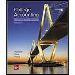 College Accounting Looseleaf   With Access 5TH 21 Edition, by Michael John Haddock - ISBN 9781264239009