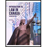 Introduction to Law in Canada 2nd edition (9781772554687