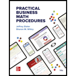 Practical Business Math Procedures Looseleaf 14TH 23 Edition, by Jeffrey Slater - ISBN 9781265425661