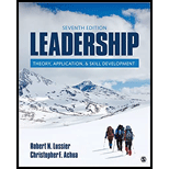 Leadership: Theory, Application, and Skill Development 7th edition ...