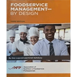 Foodservice Management by Design 3RD 21 Edition, by Soniya Perl - ISBN 9780578785615