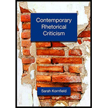 Contemporary Rhetorical Criticism 21 Edition, by Sarah Kornfield - ISBN 9781891136443