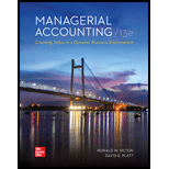 Managerial Accounting Looseleaf   With Connect 13TH 23 Edition, by Ronald Hilton - ISBN 9781265571184