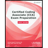 Certified Coding Associate CCA Exam Preparation   With Access 9TH 22 Edition, by Rachael DAndrea - ISBN 9781584268635