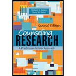 Counseling Research 2ND 23 Edition, by Richard S Balkin - ISBN 9781556204074