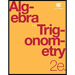 Algebra and Trigonometry 2ND 21 Edition, by OpenStax - ISBN 9781711494036