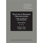 Law of Business Organizations Cases Materials and Problems 15TH 25 Edition, by Jonathan R Macey - ISBN 9781685612238