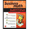 Business Math Demystified by Allan Bluman - ISBN 9780071464703