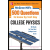 College Physics: 500 Questions to Know By Test Day -  13 edition