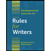 Rules for Writers - Developmental Exercises by Wanda Van Goor and Diana Hacker - ISBN 9780312678074