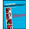 Thinking Mathematically - Text Only by Bob F. Blitzer - ISBN 9780321867322