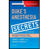 Anesthesia Secrets by James Duke - ISBN 9780323249775