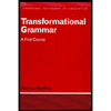 cover of Transformational Grammar : A First Course