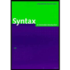 cover of Syntax : A Minimalist Introduction
