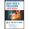 Super Review: Basic Math and Pre-Algebra by Research and Education Association Editors - ISBN 9780738611198