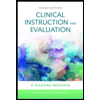 Clinical-Instruction-and-Evaluation-A-Teaching-Resource, by Andrea-B-OConnor - ISBN 9780763772246