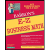 E-Z-Business-Math, by Calvin-Gozner - ISBN 9780764142598